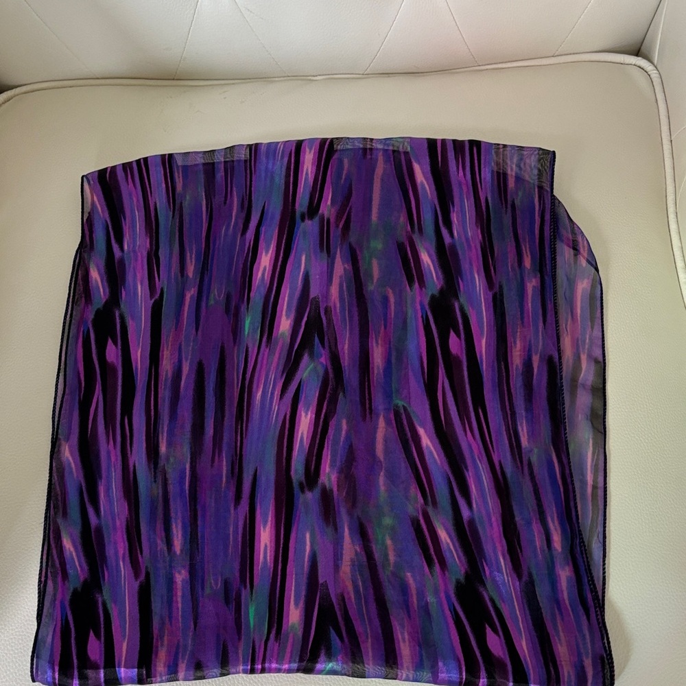 Elegant Purple Scarf - Picture 8 of 10